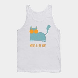 FUNNY CAT WEARING SUNGLASSES, CAT LOVER, GIFT, PETS, FUNNY CAT, COOL CAT, CUTE CAT, CUTE ANIMAL Edit View Tank Top